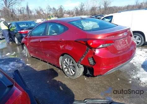 2016 Hyundai Elantra Se z USA, uszkodzony, nr VIN 5NPDH4AE9GH752577